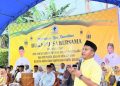 Pererat Silaturahmi, Golkar Sultra Salurkan 500 Paket Beras dan Santunan Anak Yatim di Abeli