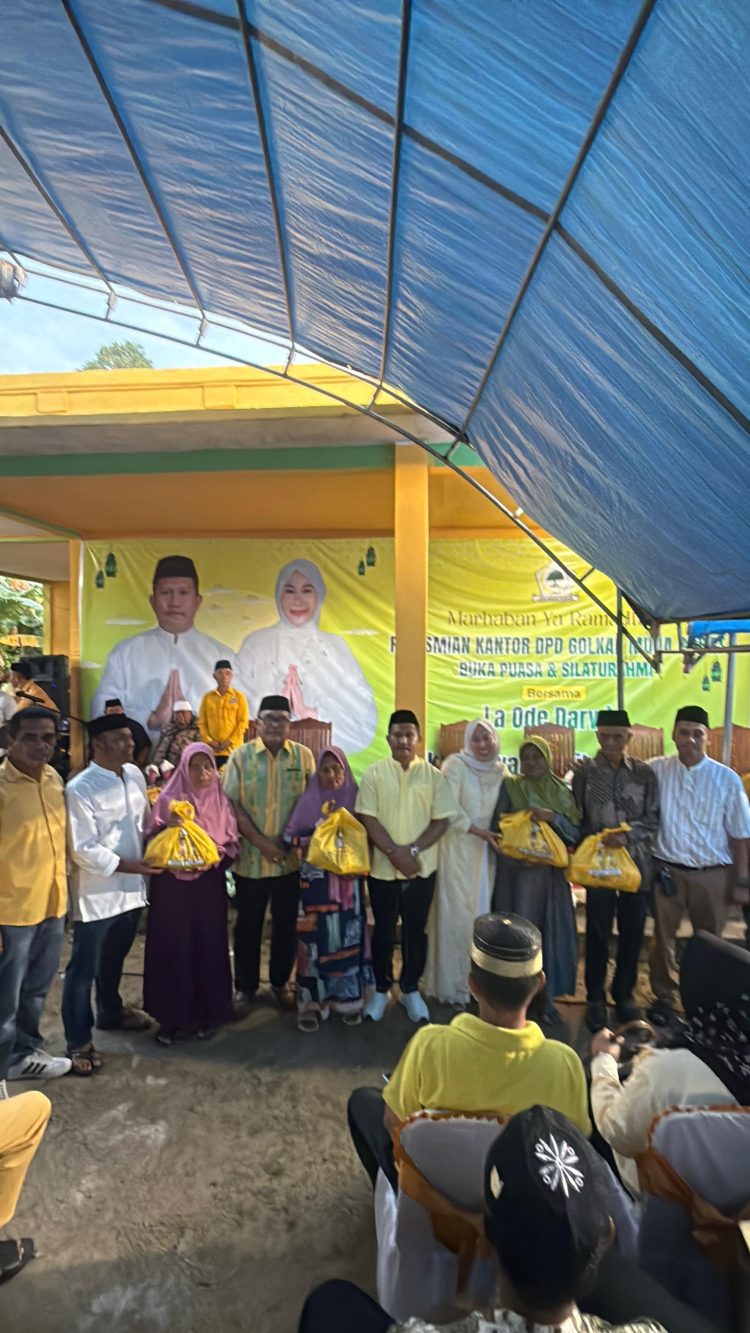 Peresmian Sekretariat Baru, Golkar Muna Barat Kian Agresif Bidik 11 Kursi di Pemilu Mendatang